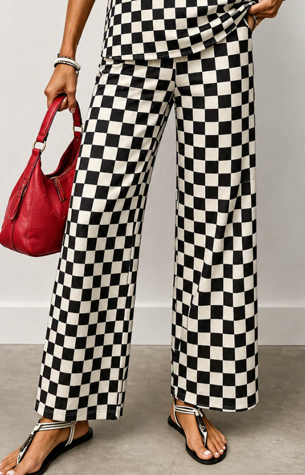 VIntage Wash Checkered Charm Set