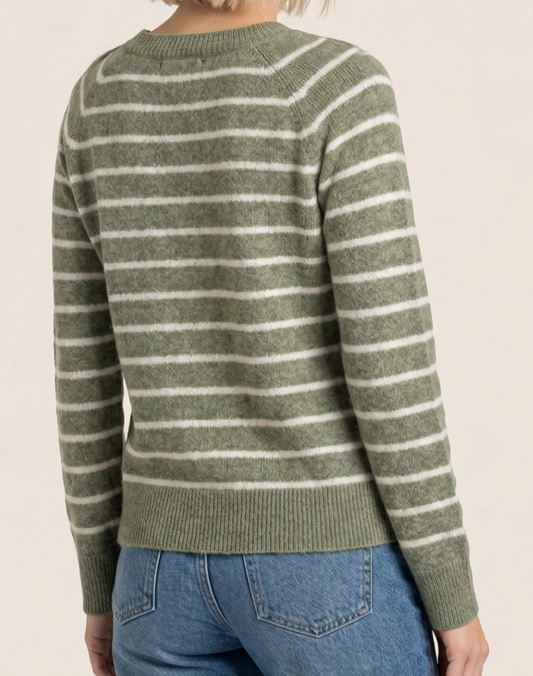 Soft Spoken Henley Sweater SAGE