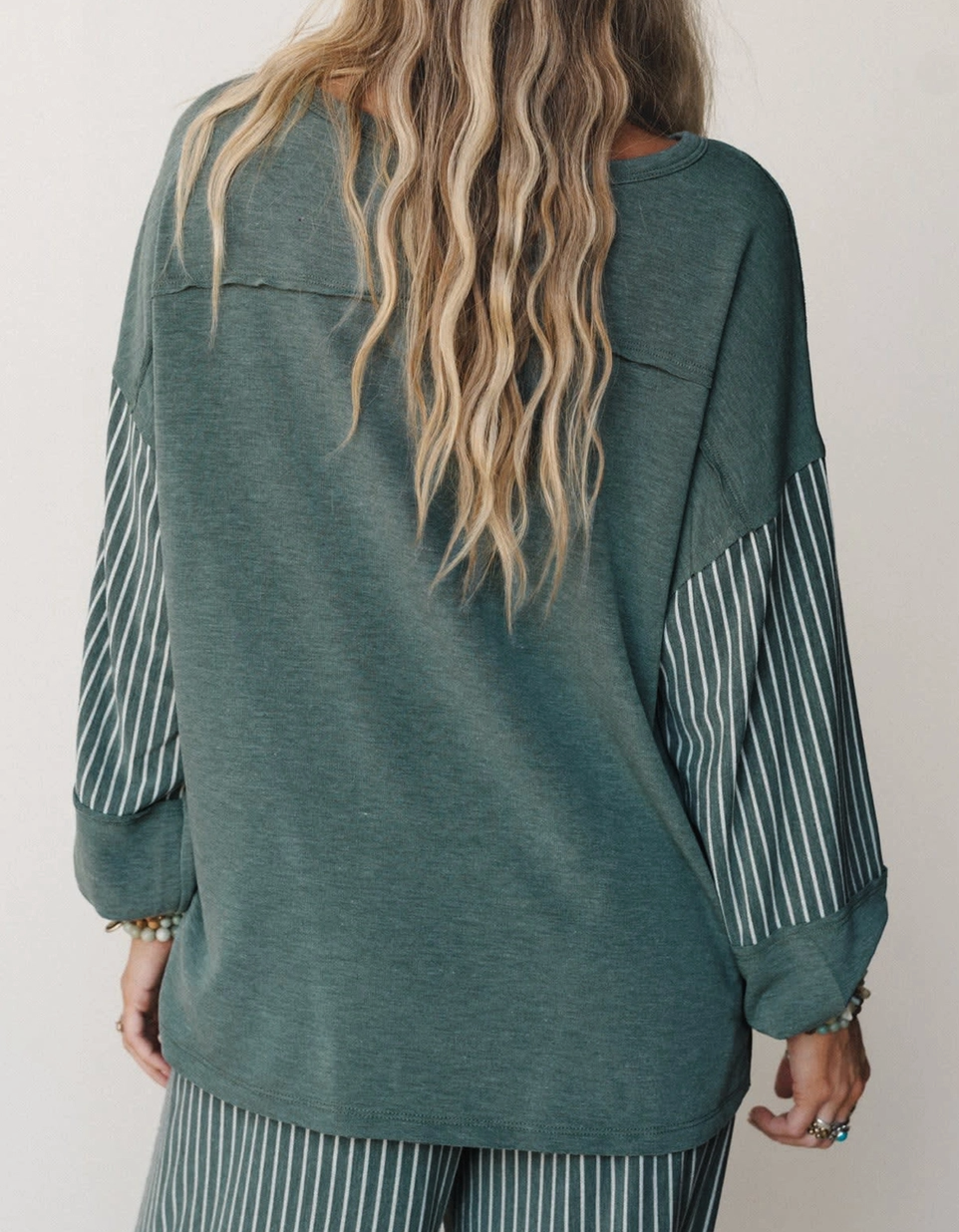 Take It Easy Striped Set VINTAGE TEAL