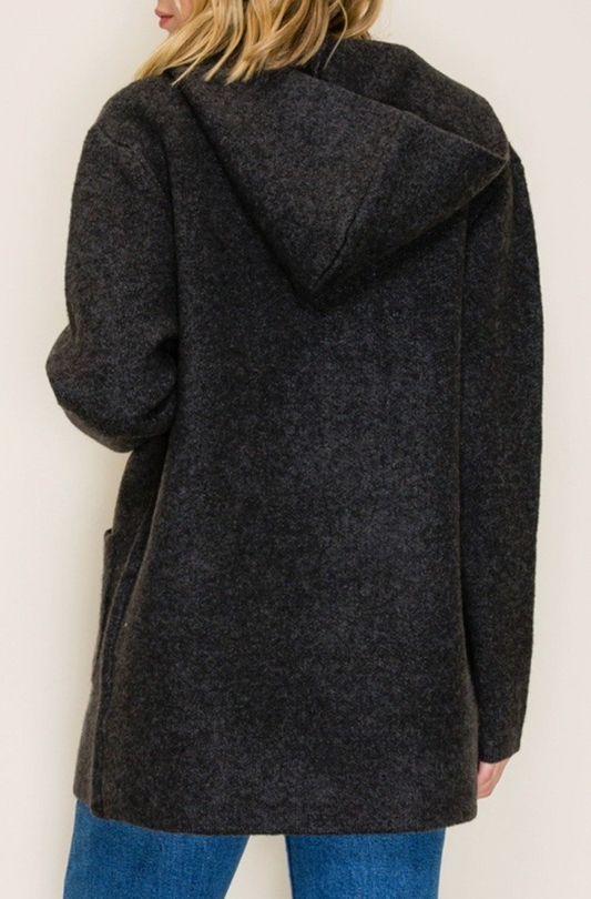 Worth The Layer Cardigan CHARCOAL