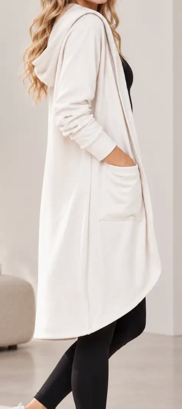 Homebody Hooded Cardigan IVORY