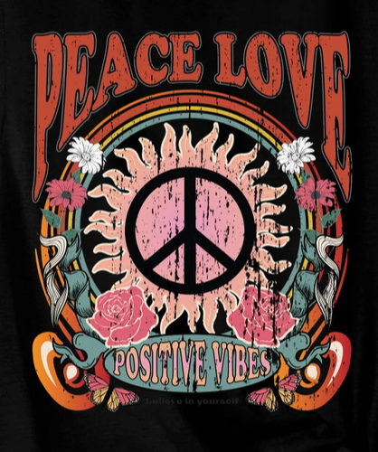 Positive Vibes Tank BLACK