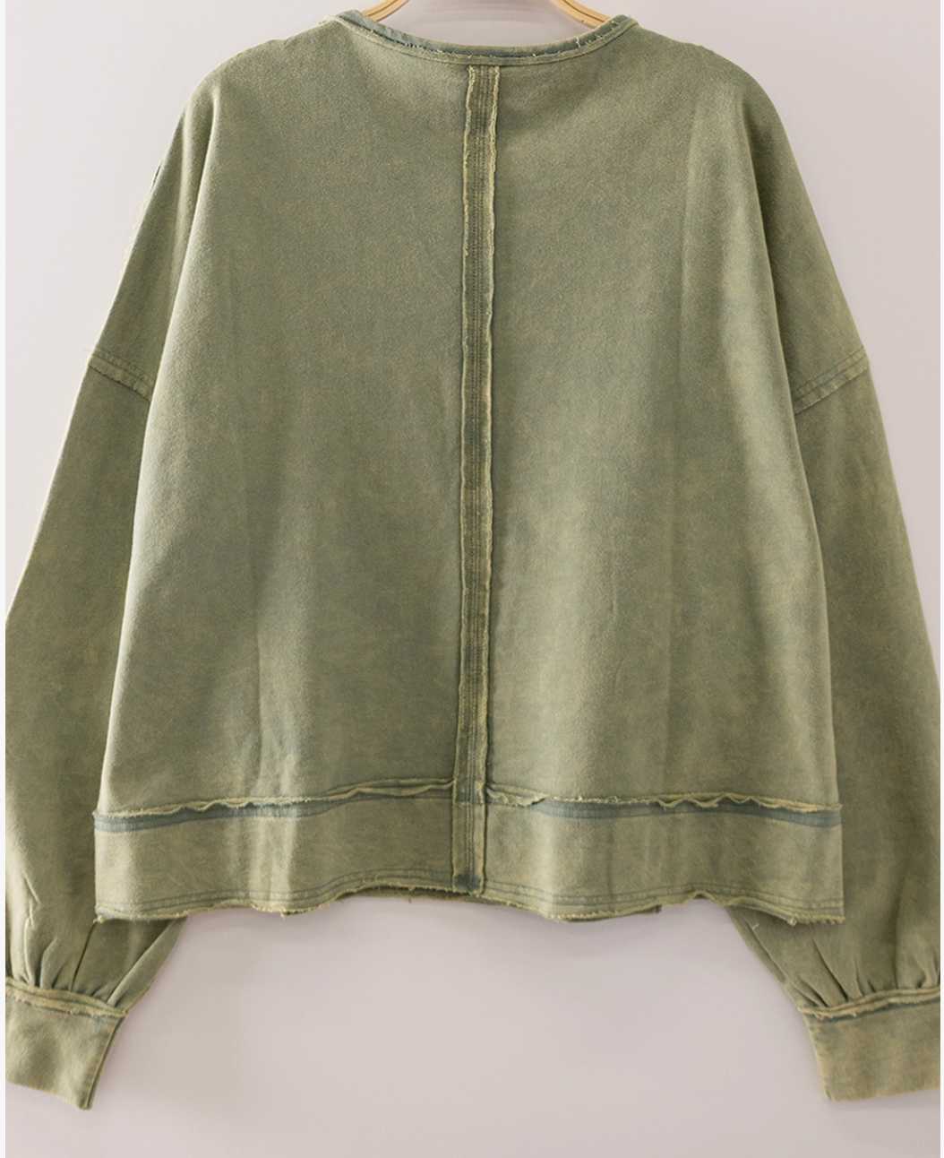 Vintage Soul Washed Pullover OLIVE