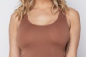 Reversible V or U Neckline Seamless Tank MOCHA