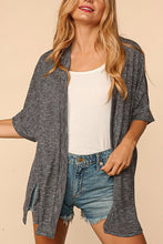 Load image into Gallery viewer, Banded Edge Dolman Cardi BLACK
