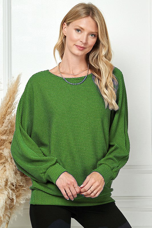 Loose Knit Sweater GREEN