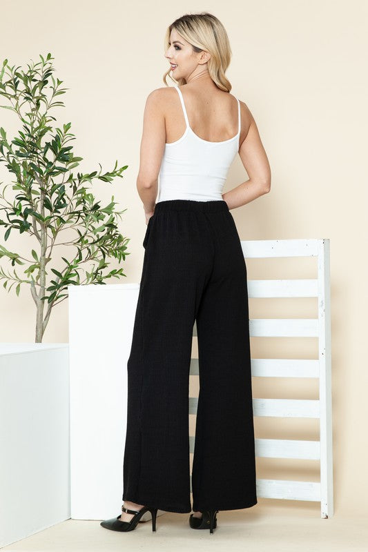 Lydia Urban Rib Pants BLACK