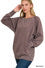 Load image into Gallery viewer, French Terry Pullover With Pockets MAHOGANY
