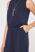 Load image into Gallery viewer, Jess Solid Jumpsuit NAVY

