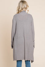Load image into Gallery viewer, Drape Detail Half Duster Cardi SILVER
