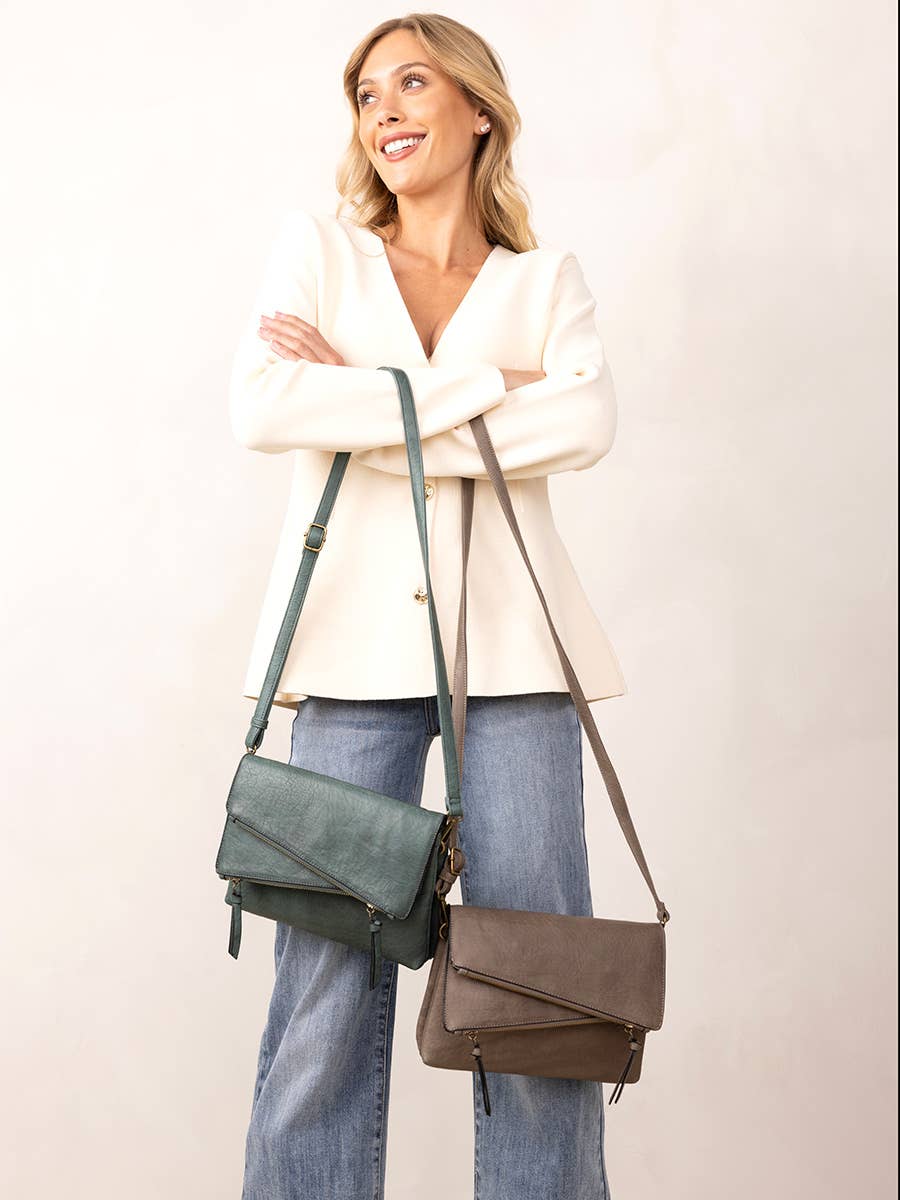 Maya Multi-Compartment Crossbody Cherry