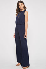 Load image into Gallery viewer, Jess Solid Jumpsuit NAVY
