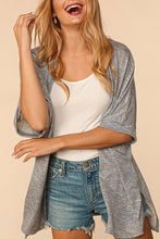Load image into Gallery viewer, Banded Edge Dolman Cardi GREY
