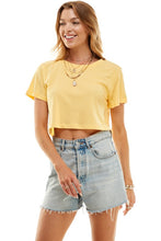 Load image into Gallery viewer, Cotton Crop Tees YELLOW
