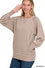 Load image into Gallery viewer, French Terry Pullover With Pockets ASH MOCHA

