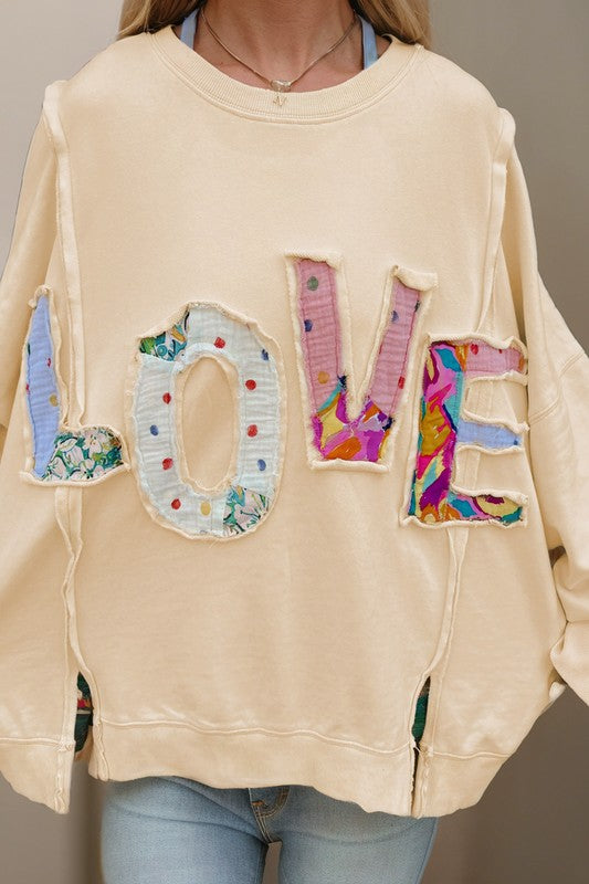 LOVE Oversized Sweatshirt CREAM