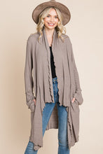 Load image into Gallery viewer, Drape Detail Half Duster Cardi STONE
