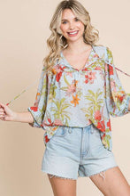 Load image into Gallery viewer, Peasant Drawstring Blouse ICE
