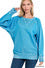 Load image into Gallery viewer, French Terry Pullover With Pockets OCEAN BLUE
