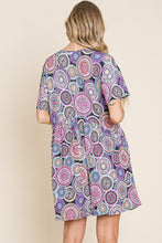 Load image into Gallery viewer, Boho Print Swing Dress MULTI
