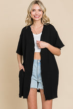 Load image into Gallery viewer, Merrow Edge Oversize Duster BLACK
