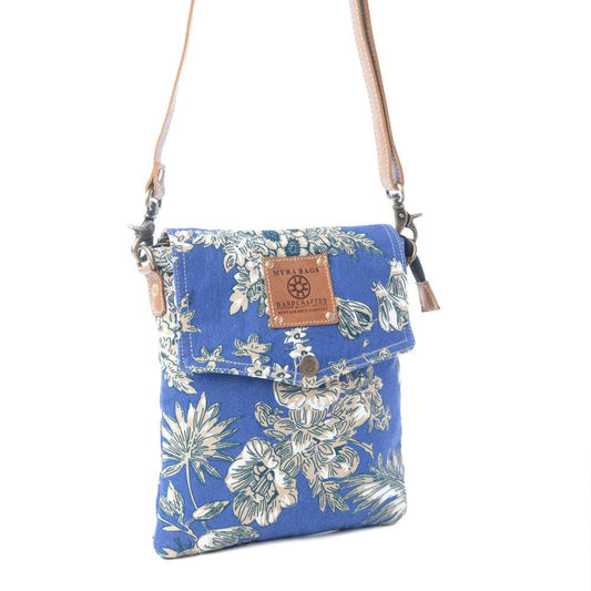 Azure Bloom Crossbody