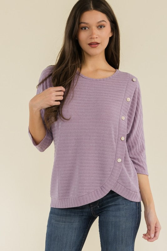 Pearl Dolman Detail Sweater LILAC