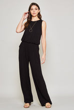 Load image into Gallery viewer, Jess Solid Jumpsuit BLACK
