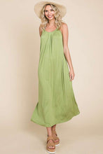 Load image into Gallery viewer, PS Pleated Front Neck Maxi AVOCADO
