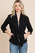 Load image into Gallery viewer, Single Lapel Fitted Jacket BLACK
