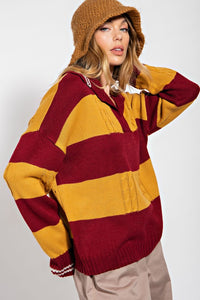 Stripe Pattern Sweater CYCLONE