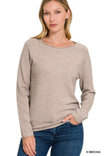 Load image into Gallery viewer, Viscose Round Neck Sweater MOCHA

