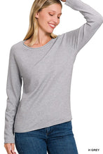 Load image into Gallery viewer, Viscose Round Neck Sweater H GRAY
