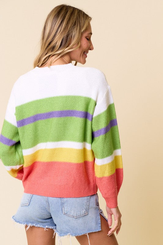 Spring Stripes Sweater MULTI