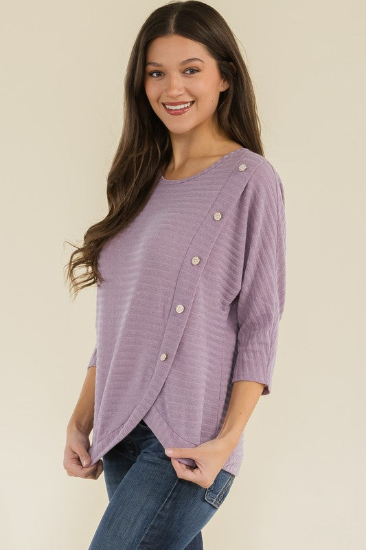 Pearl Dolman Detail Sweater LILAC