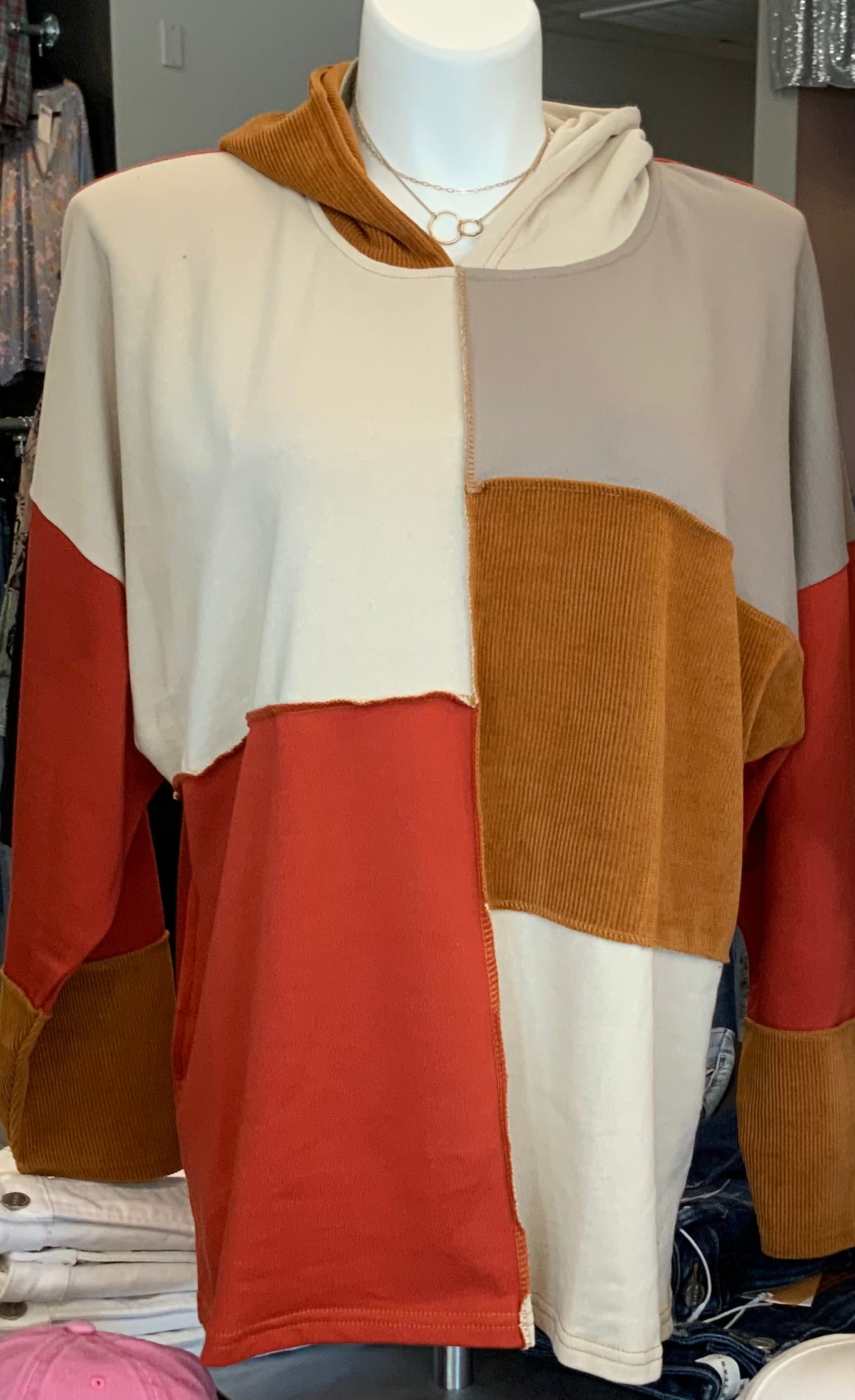 Boho Patchwork Hoodie SIENNA
