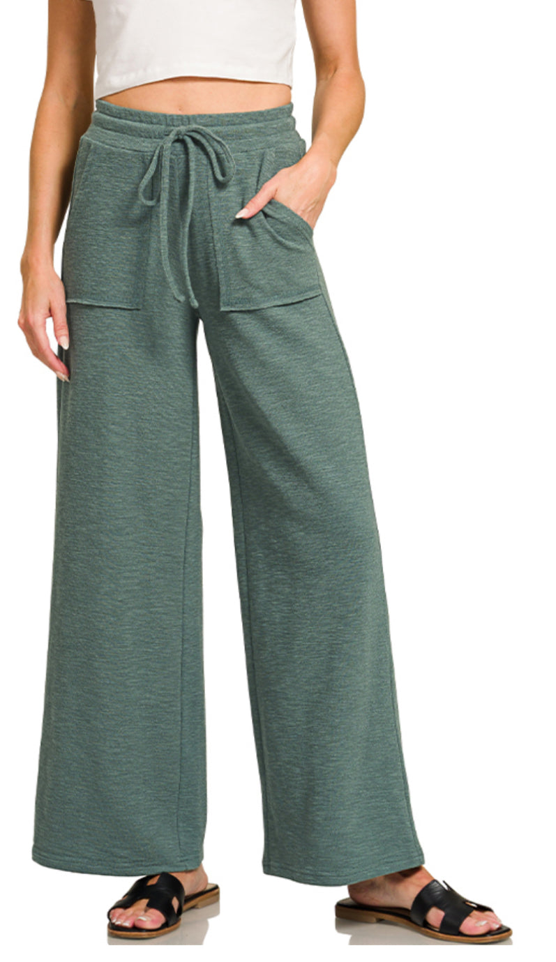 Slub Tee & Pant Set JADE 29.5"
