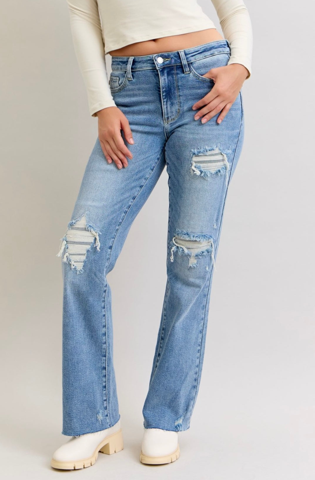 JUDY BLUE 90's Straight MR 32"