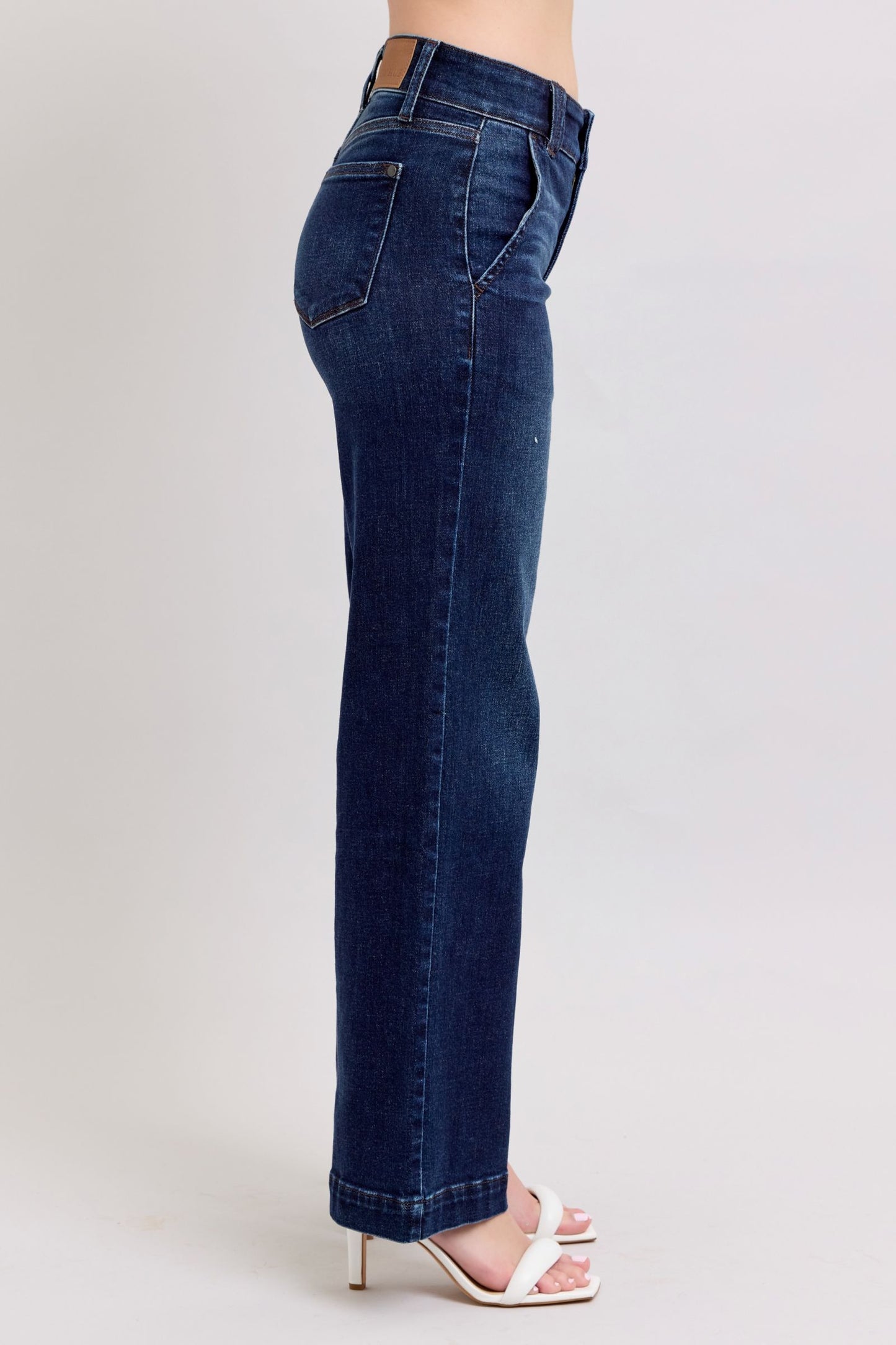 Judy Blue HR Wide Leg Trouser