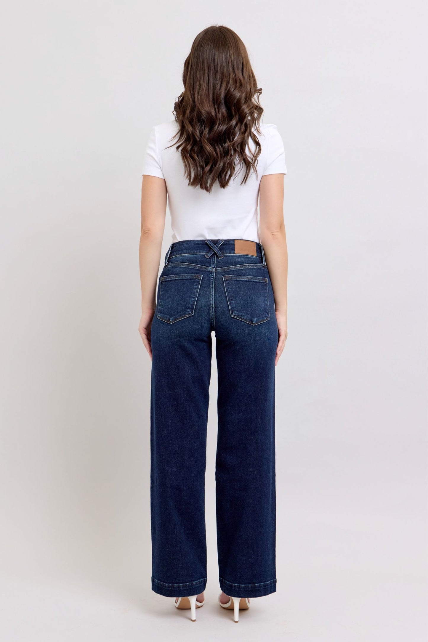 Judy Blue HR Wide Leg Trouser