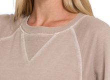 Load image into Gallery viewer, French Terry Pullover With Pockets ASH MOCHA
