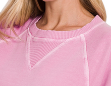 Load image into Gallery viewer, French Terry Pullover With Pockets MAUVE
