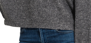 Brushed Melange Hacci Sweater BLACK