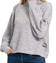 Load image into Gallery viewer, Brushed Melange Hacci Sweater GREY
