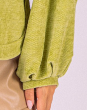 Load image into Gallery viewer, Pleated Soft Knit Top AVOCADO
