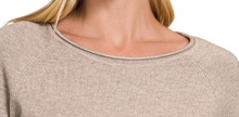 Load image into Gallery viewer, Viscose Round Neck Sweater MOCHA
