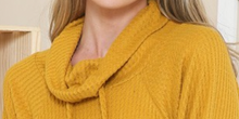 Load image into Gallery viewer, Turtle Neck Tunic MUSTARD
