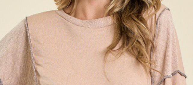 Double Side French Terry Sweatshirt TAUPE
