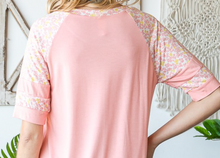 Load image into Gallery viewer, PS Betsy Floral Raglan BLUSH

