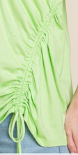 Load image into Gallery viewer, PS V Neck Draw String Top LIME

